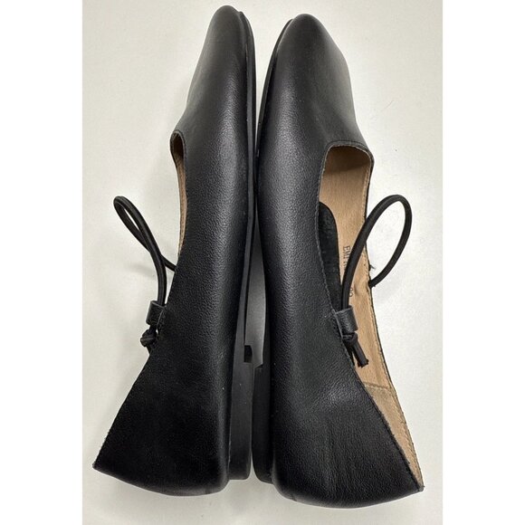 Empress Women's Black Leather Mary Jane Flats Size 39 Missing insoles - Picture 4 of 11